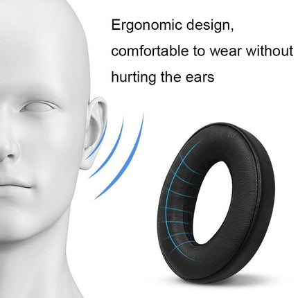 Soft And Breathable Earphone Covers For Parrot Zik - Black 2 Pack