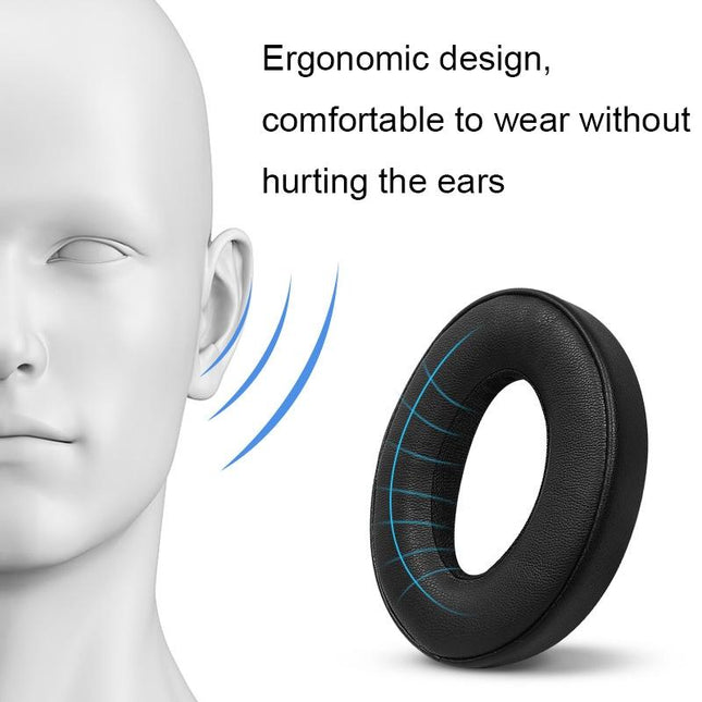 Soft And Breathable Earphone Covers For Parrot Zik - Black 2 Pack