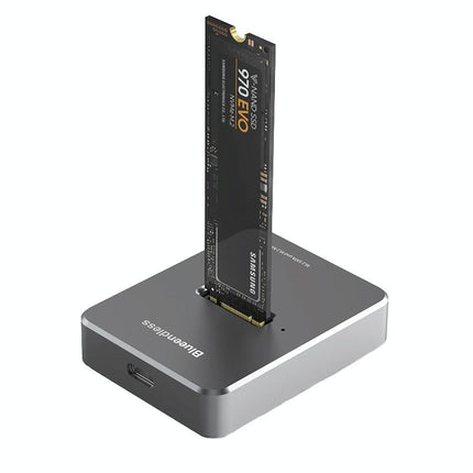 Dual Protocol M.2 Ssd Base For Sata / Nvme Drives Gray