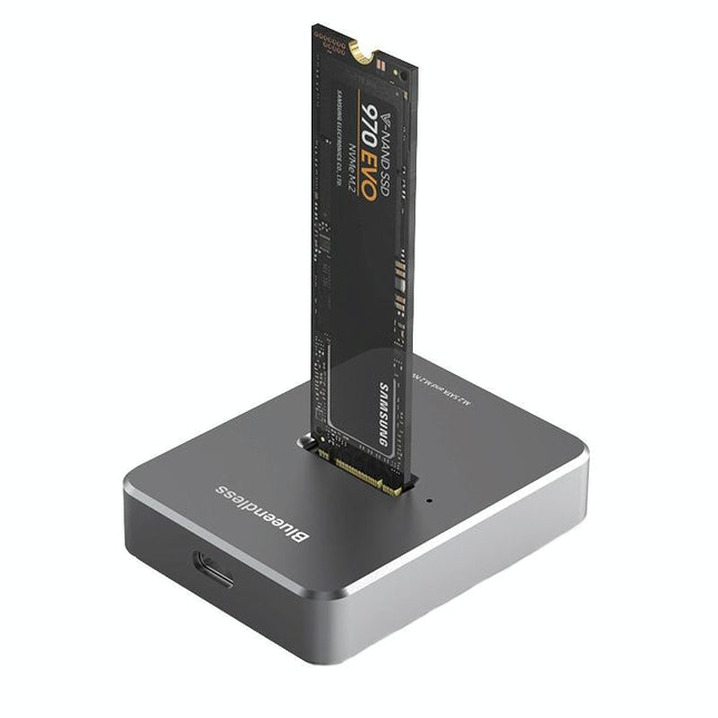 Dual Protocol M.2 Ssd Base For Sata / Nvme Drives Gray