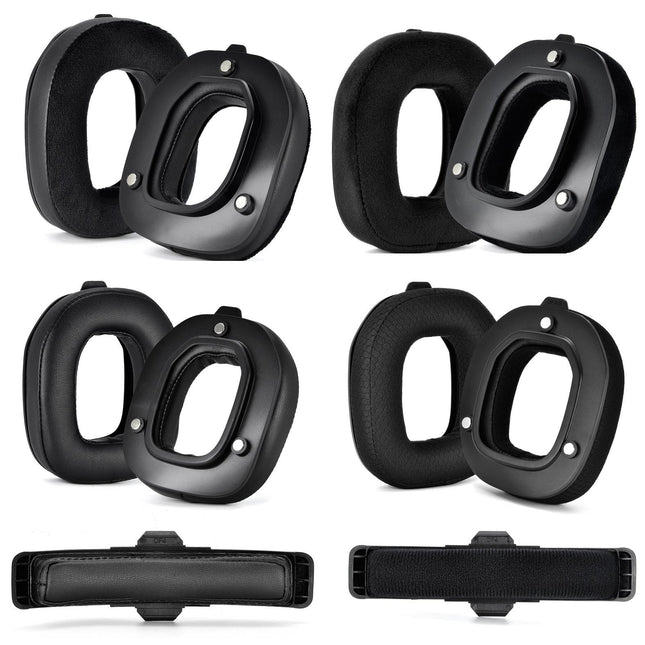 Logitech A50 Gen4 Headset Replacement Earmuffs - 2Pcs Protein Leather