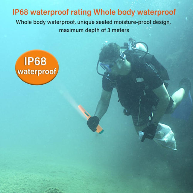 Waterproof Handheld Metal Detector With Positioning Stick - Ip68
