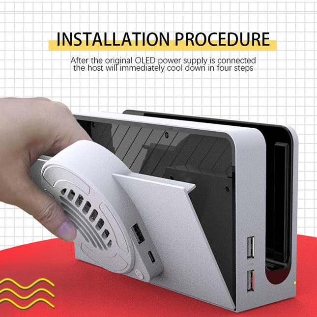 Oled Cooling Fan With Storage Base For Switch