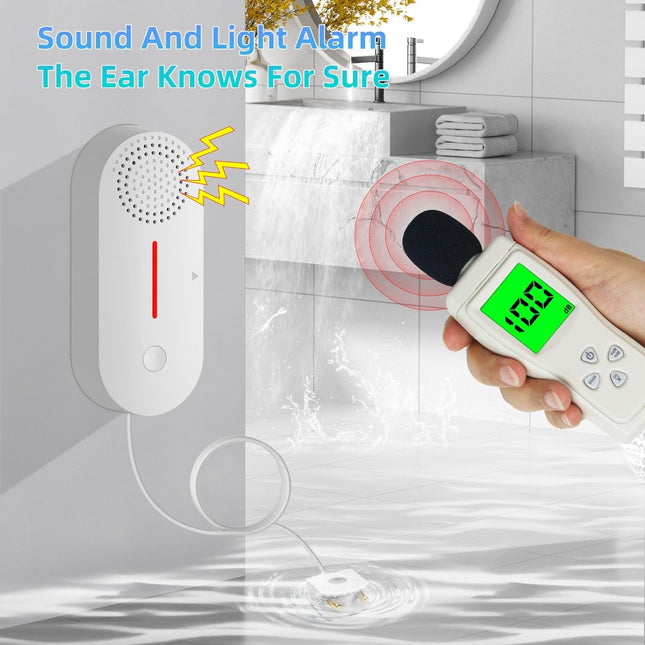 Smart Water Leak Detector With Sound And Light
