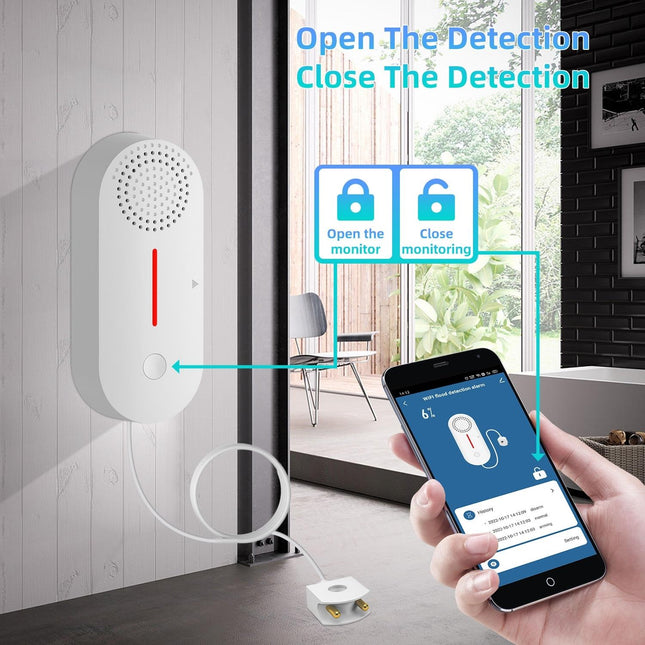 Smart Water Leak Detector With Sound And Light