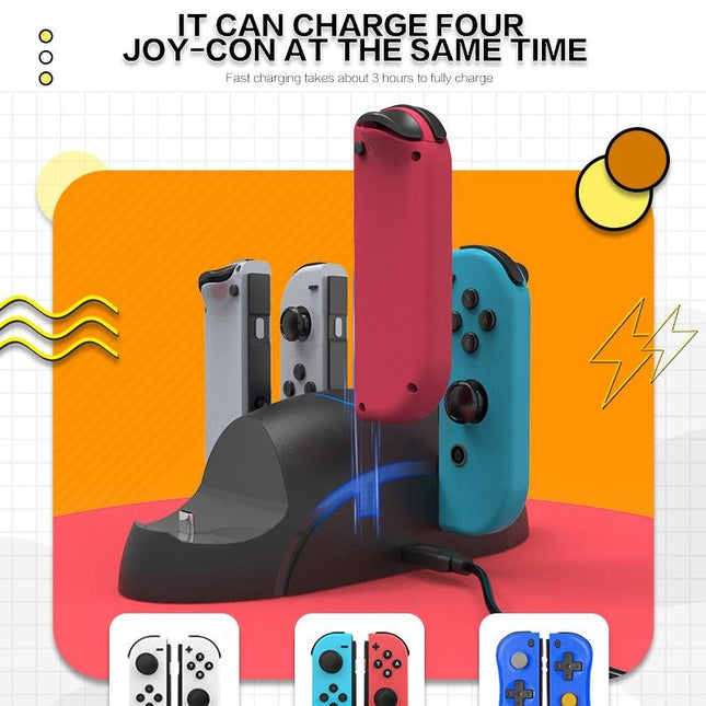 Versatile 6-In-1 Joycon Holder For Nintendo Switch