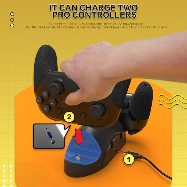 Versatile 6-In-1 Joycon Holder For Nintendo Switch