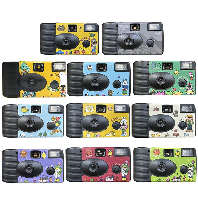 27 Retro Film Camera Stickers - Waterproof & Decorative