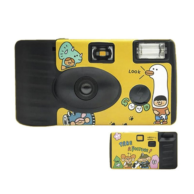 27 Retro Film Camera Stickers - Waterproof Holiday-Themed Cartoon Decor