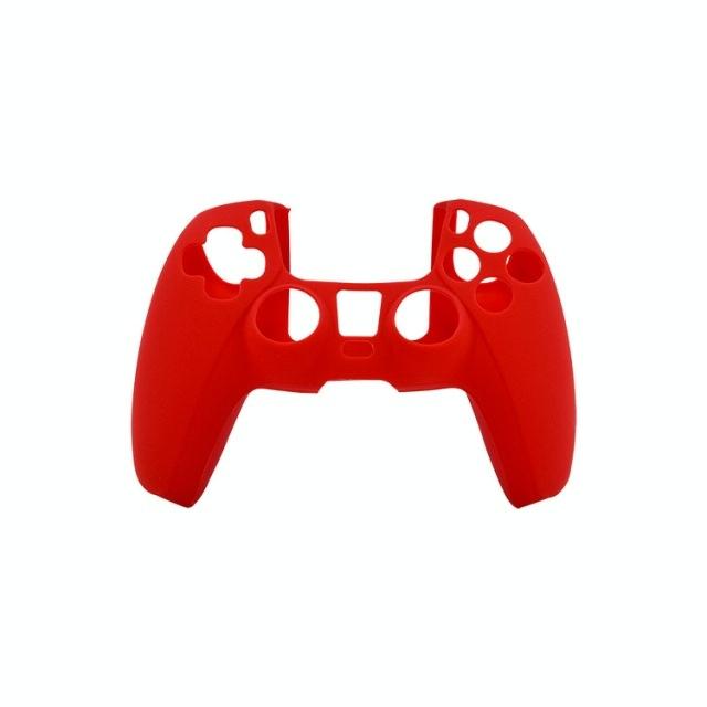 Red Silicone Protective Cover For Ps5 Controller