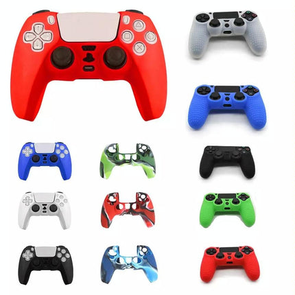 Red Silicone Protective Cover For Ps5 Controller