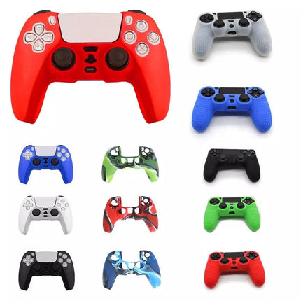 Blue Silicone Protective Cover For Ps5 Controller