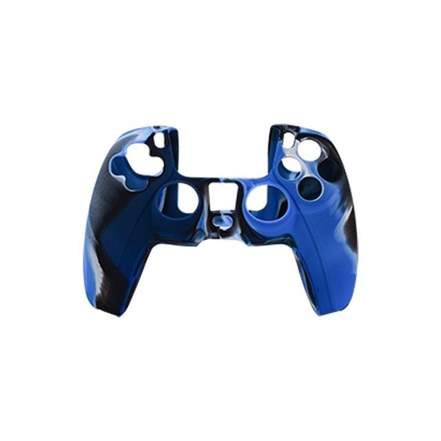 Camouflage Blue Silicone Case For Ps5 Controller - Protective Cover