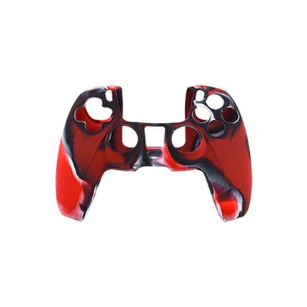 Camouflage Red Silicone Case For Ps5 Controller - Protective Cover