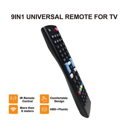 9-In-1 Smart Lcd Tv Remote Control With Infrared Universal Learning