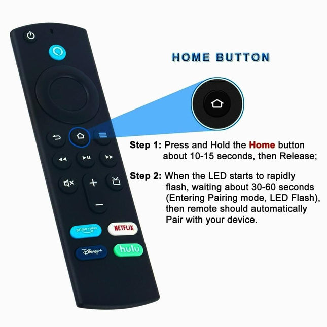 Bluetooth Voice Remote For Amazon Fire Tv Stick - Black
