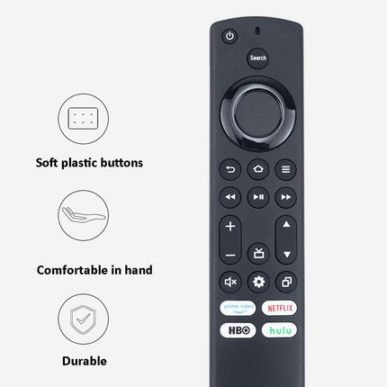 Black Infrared Remote For Amazon Smart Tv