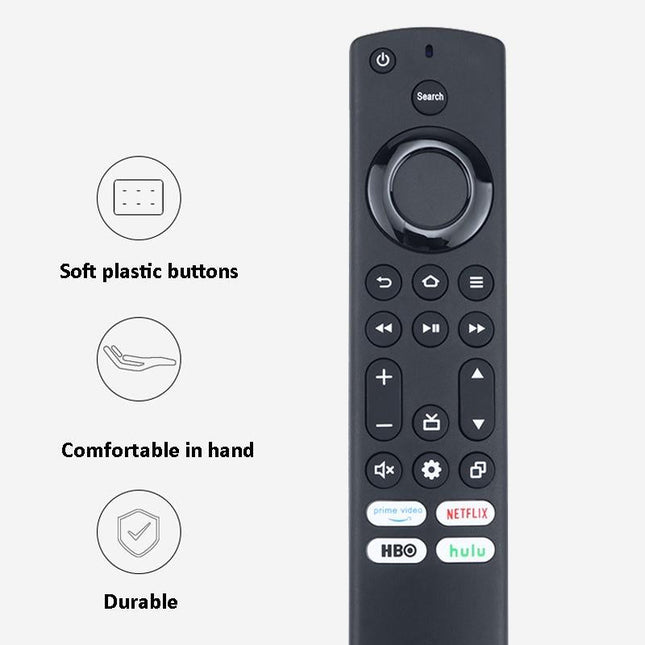 Black Infrared Remote For Amazon Smart Tv
