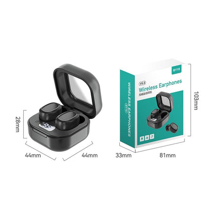 Wireless Bluetooth Earphones With Charging Case - Stereo Sound