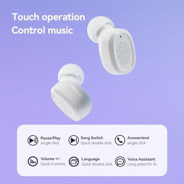Wireless Bluetooth Earphones With Charging Case - Stereo Sound