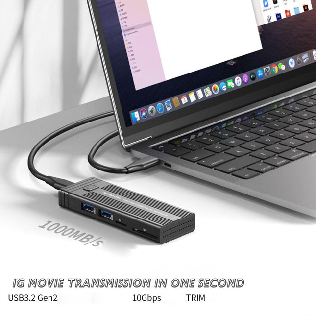 Multi-Functional M.2 Ssd Enclosure With Usb Hub
