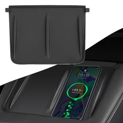 Non-Slip Silicone Wireless Charging Mat For Tesla Model 3 / Y - Black
