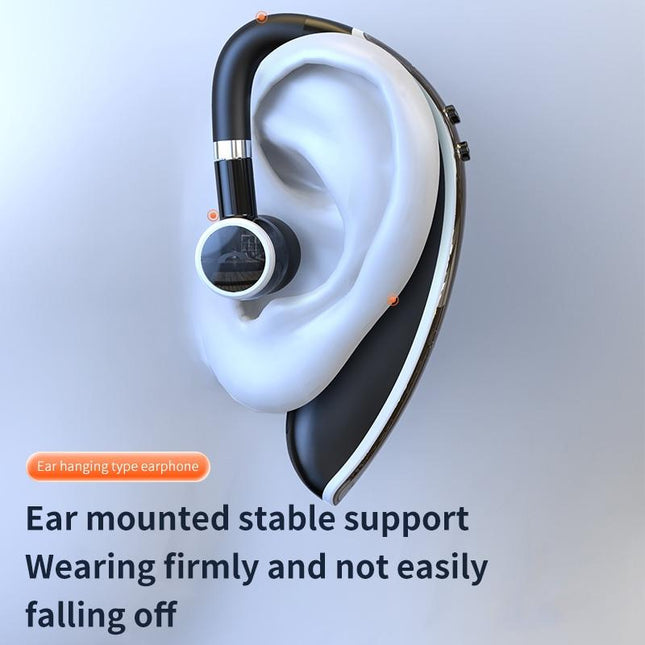 Universal Bluetooth Earphone - Single-Ear Rotating Black / White
