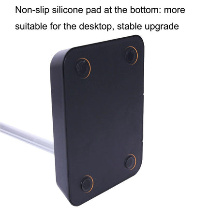 Max Hifylux Headphone Stand With Mobile Phone Holder And Storage Box - Black