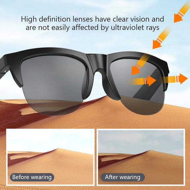 Men Bluetooth Smart Sunglasses With Anti-Strong Light And Anti-Polarized Protection