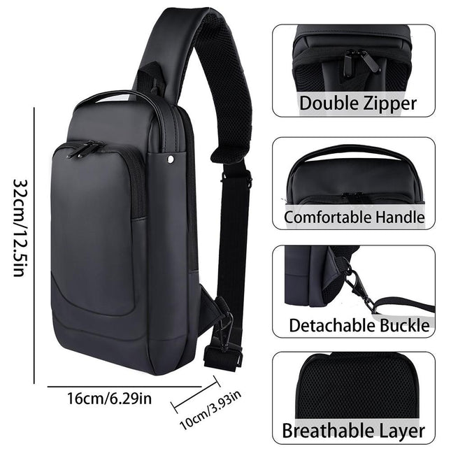Steam Deck Crossbody Carry Bag - Black