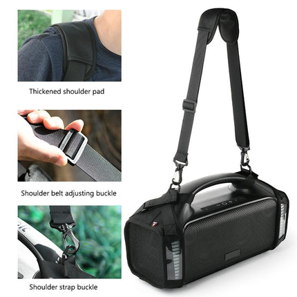 Protective Case For Tribit Stormbox Blast Speaker With Carrying Strap - Black