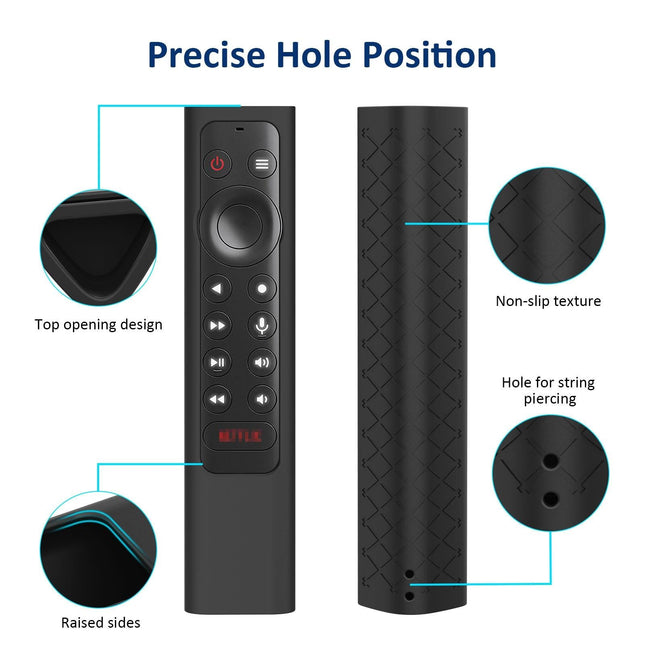 Silicone Case With Lanyard For Nvidia Shield Tv Pro - Black