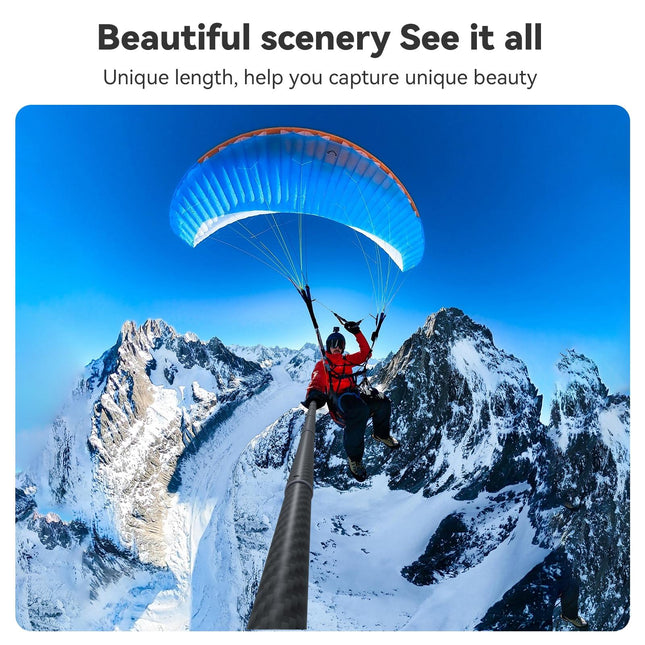 3M Carbon Fiber Selfie Stick Monopod For Action Cameras - 1 / 4 Screw