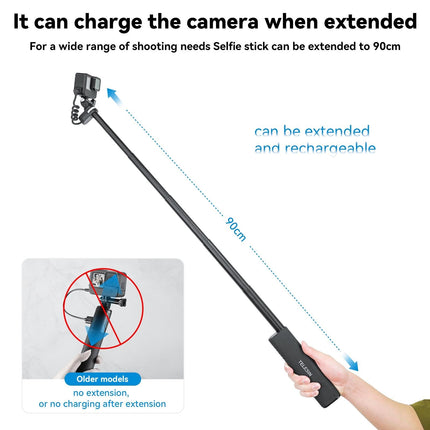 Sports Camera And Phone Selfie Stick With 10000Mah Power Bank