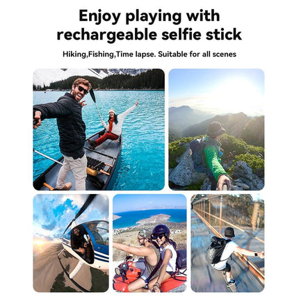 Sports Camera And Phone Selfie Stick With 10000Mah Power Bank