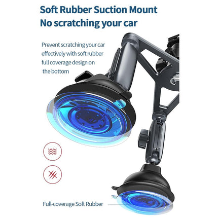 Car Mount For Action Camera With Suction Cup