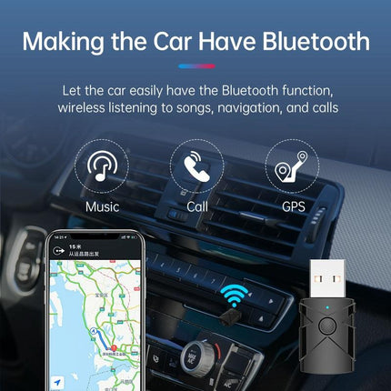 5-In-1 Usb Bluetooth 5.2 Car Receiver / Transmitter