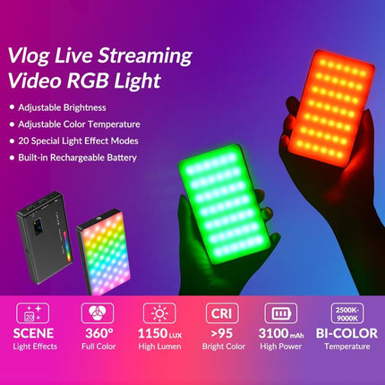 Portable Rgb Led Fill Light For Photography - Small Size