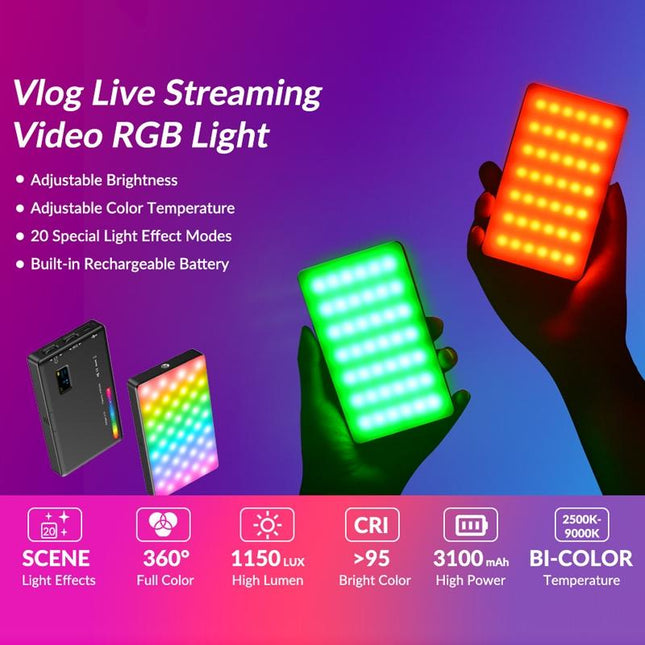 Portable Rgb Led Fill Light For Photography - Small Size