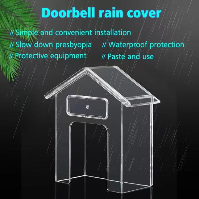 Waterproof Outdoor Doorbell Cover - Transparent Rain Protection