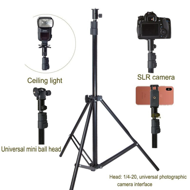 Camera Light Stand Conversion Head With 1 / 4-Inch Mount And Umbrella Holder