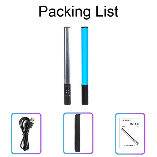 Handheld Led Fill Light For Live Photography - 39 Rgb Leds