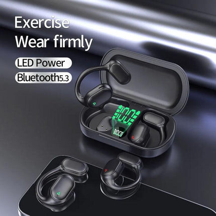 Wireless Earphones With Led Display And Noise Reduction