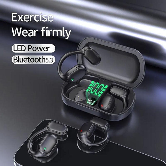 Wireless Earphones With Led Display And Noise Reduction