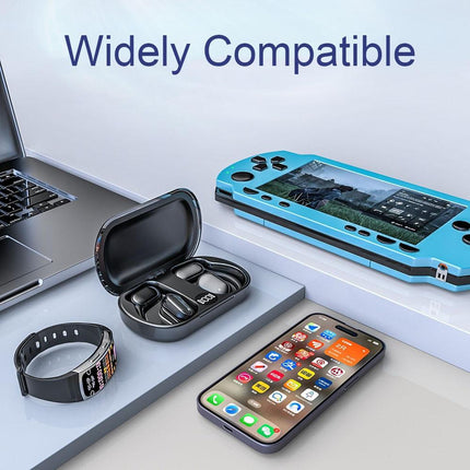 Wireless Earphones With Led Display And Noise Reduction