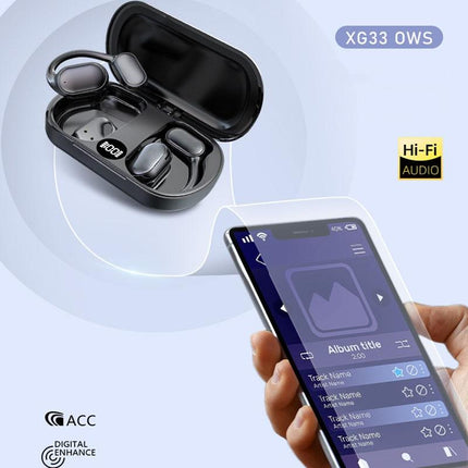 Wireless Earphones With Led Display And Noise Reduction
