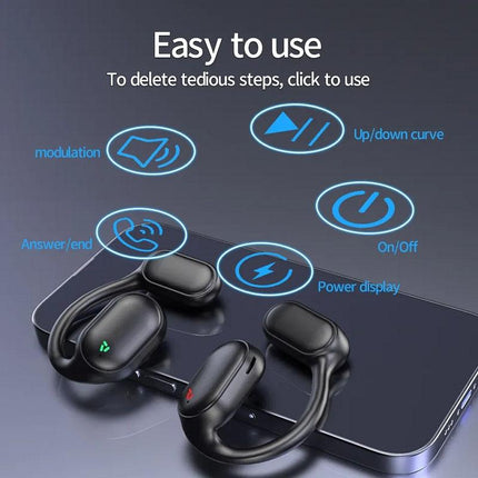 Wireless Earphones With Led Display And Noise Reduction