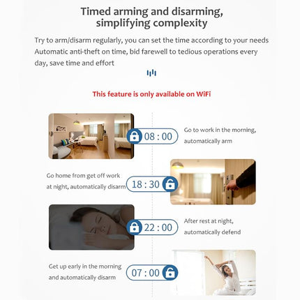 Smart Wifi Motion Sensor Alarm With Tuya App Control