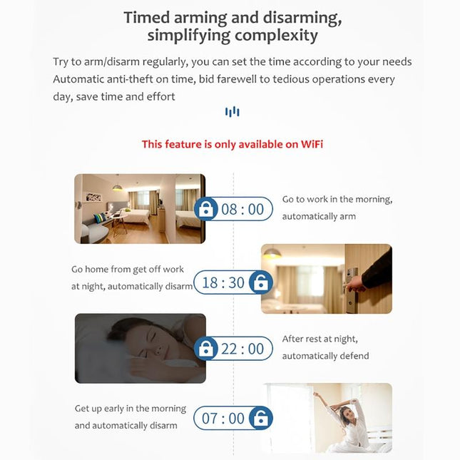 Smart Wifi Motion Sensor Alarm With Tuya App Control