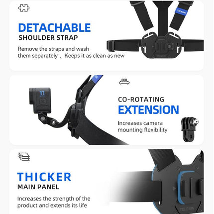 Action Camera Chest Strap Mount Belt